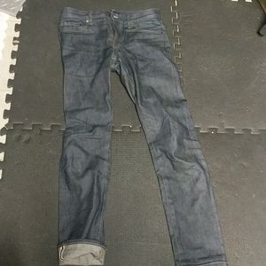 Uniqlo slim selvedge jeans 28x32 never washed